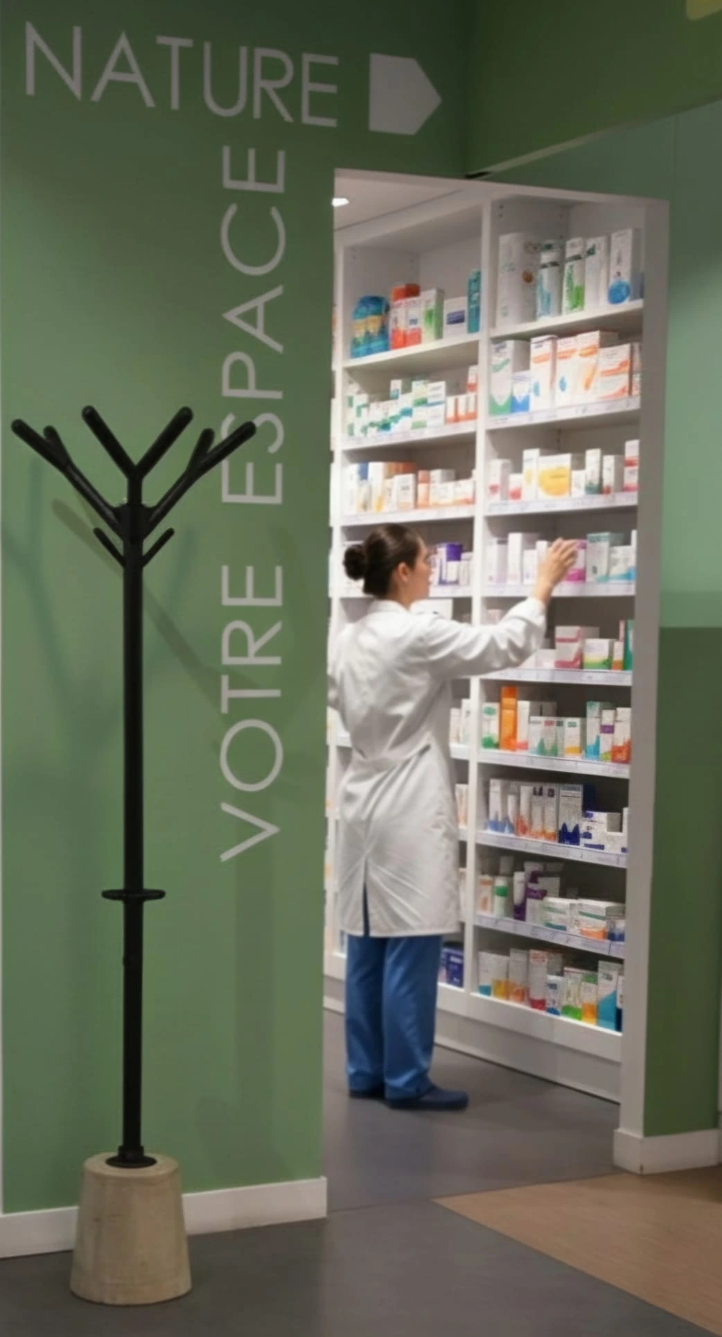 Dispositif ARA Protection dans une pharmacie en France - Solution anti-agression discrète et système d'alerte pour officine