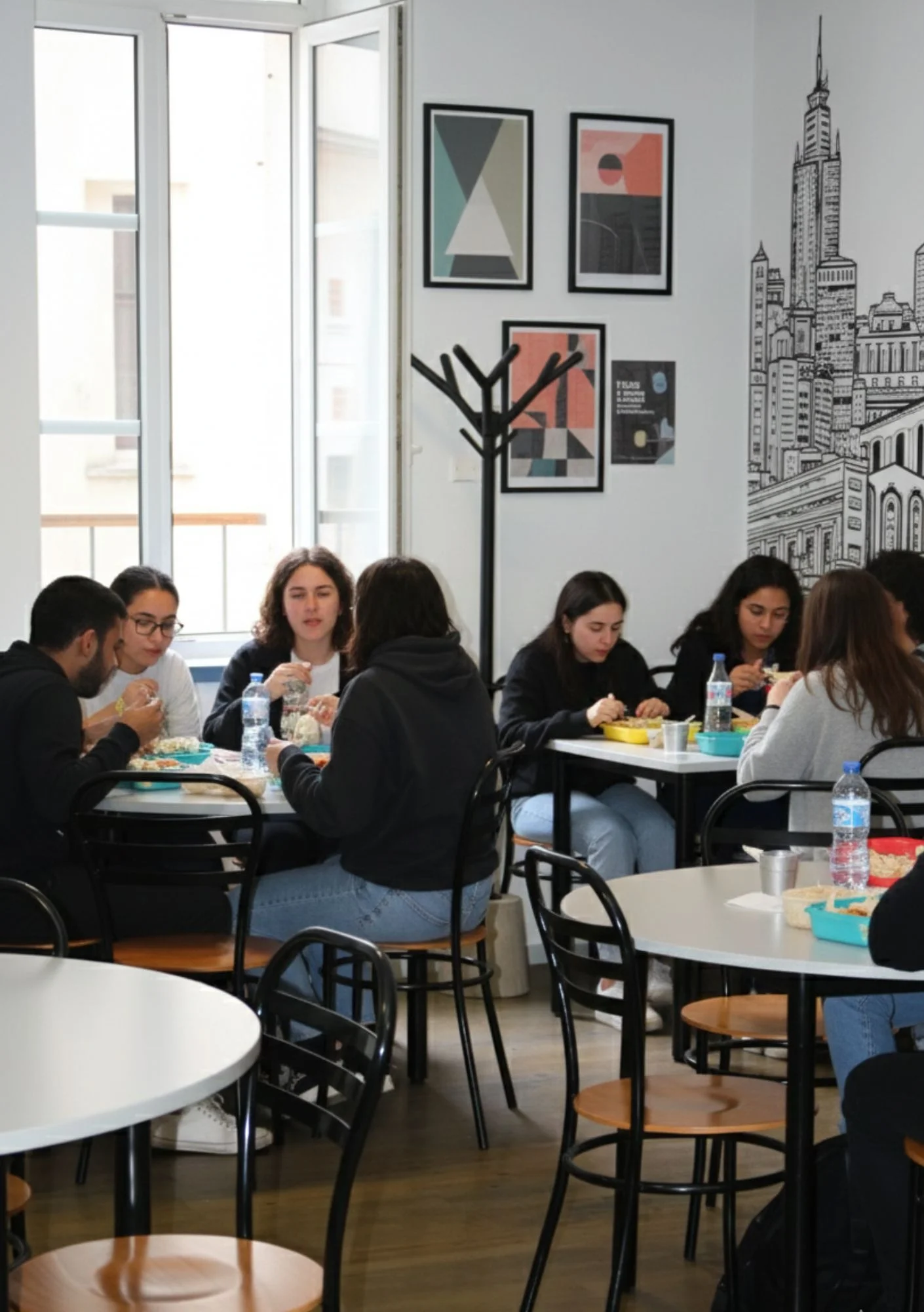 Système ARA Protection en réfectoire d'entreprise - Sécurité douce pour cantine et salle de pause professionnelle